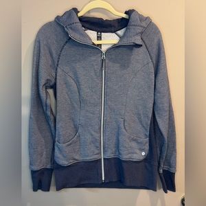 Navy blue zip up jacket